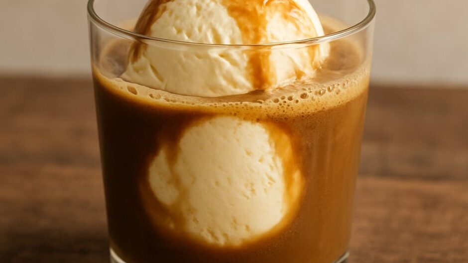 Ilustrasi Resep Hojicha Affogato ala Zeusbola: Lezat dan Unik